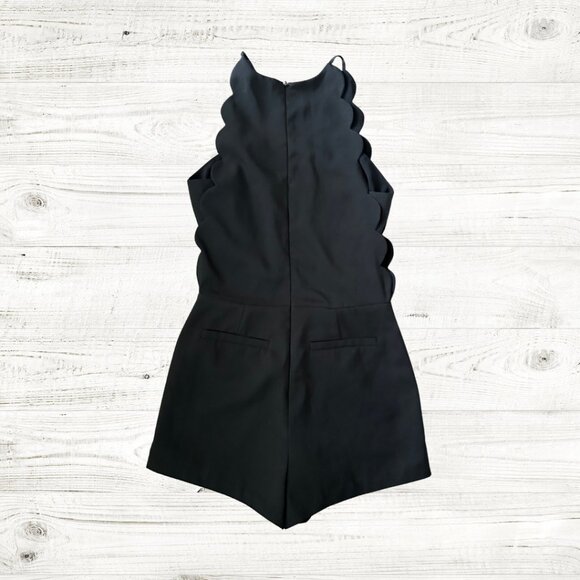 Endless Rose Scallop Hem Romper Open Sides XS - Picture 2 of 3